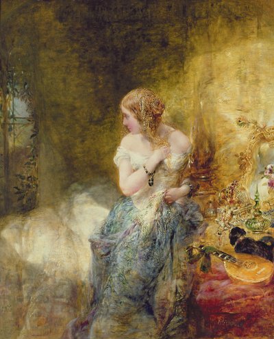 Das Boudoir, 1860 von Alfred Woolmer